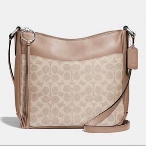 Coach Chaise Crossbody Signature Taupe Bag